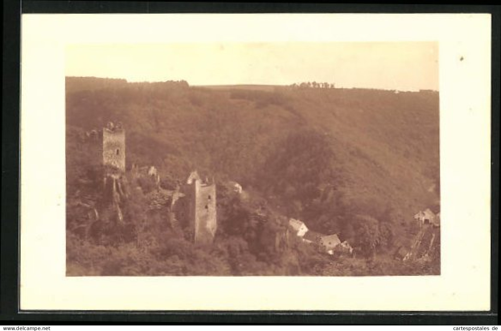 AK Manderscheid, Ruine Gegen Ort  - Manderscheid