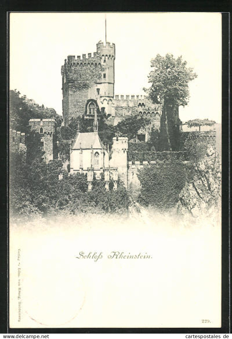 AK Trechtingshausen, Ansicht Des Schloss Rheinstein  - Sonstige & Ohne Zuordnung
