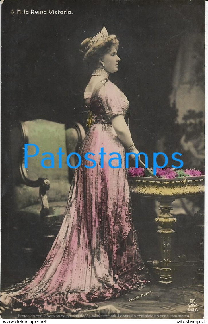 227681 SPAIN ESPAÑA ROYALTY QUEEN REINA VICTORIA POSTAL POSTCARD - Other & Unclassified