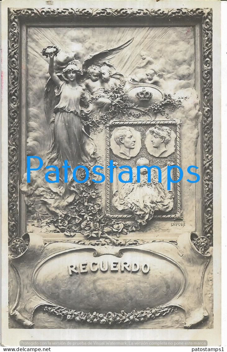 227682 SPAIN ESPAÑA ROYALTY QUEEN & KING RECUERDO POSTAL POSTCARD - Autres & Non Classés