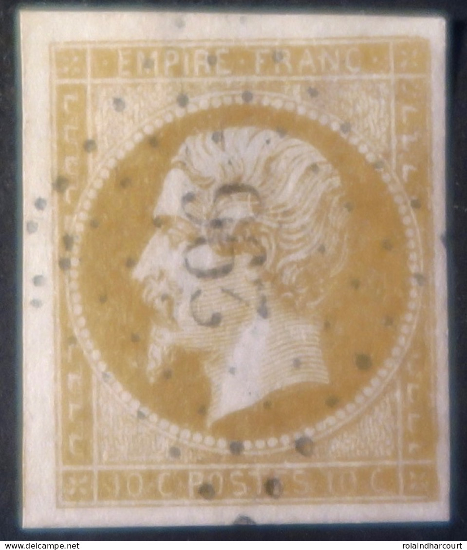 X1105 - FRANCE - NAPOLEON III N°13A - PC 296 : BAZAS (Gironde) INDICE 3 - 1853-1860 Napoléon III