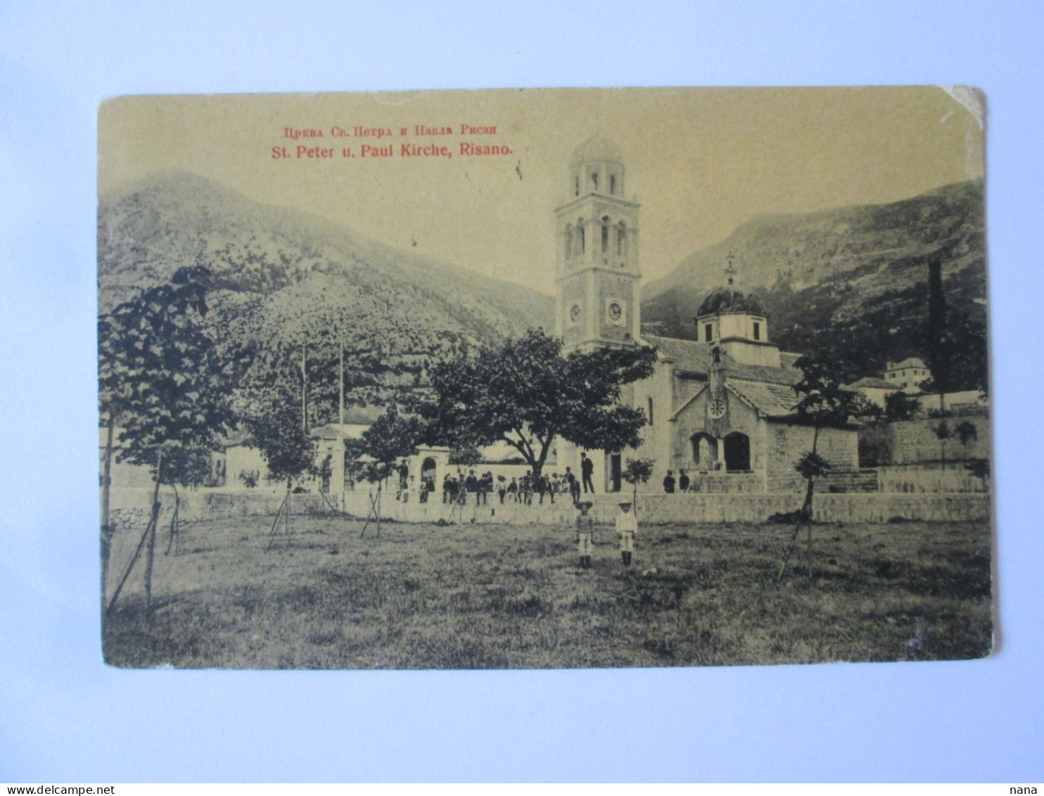Montenegro/Risan:Eglise Saint-Pierre Et Paul Carte Pos.vers 1908/St.Peter And Paul Church Unused Post.around 1908 - Montenegro