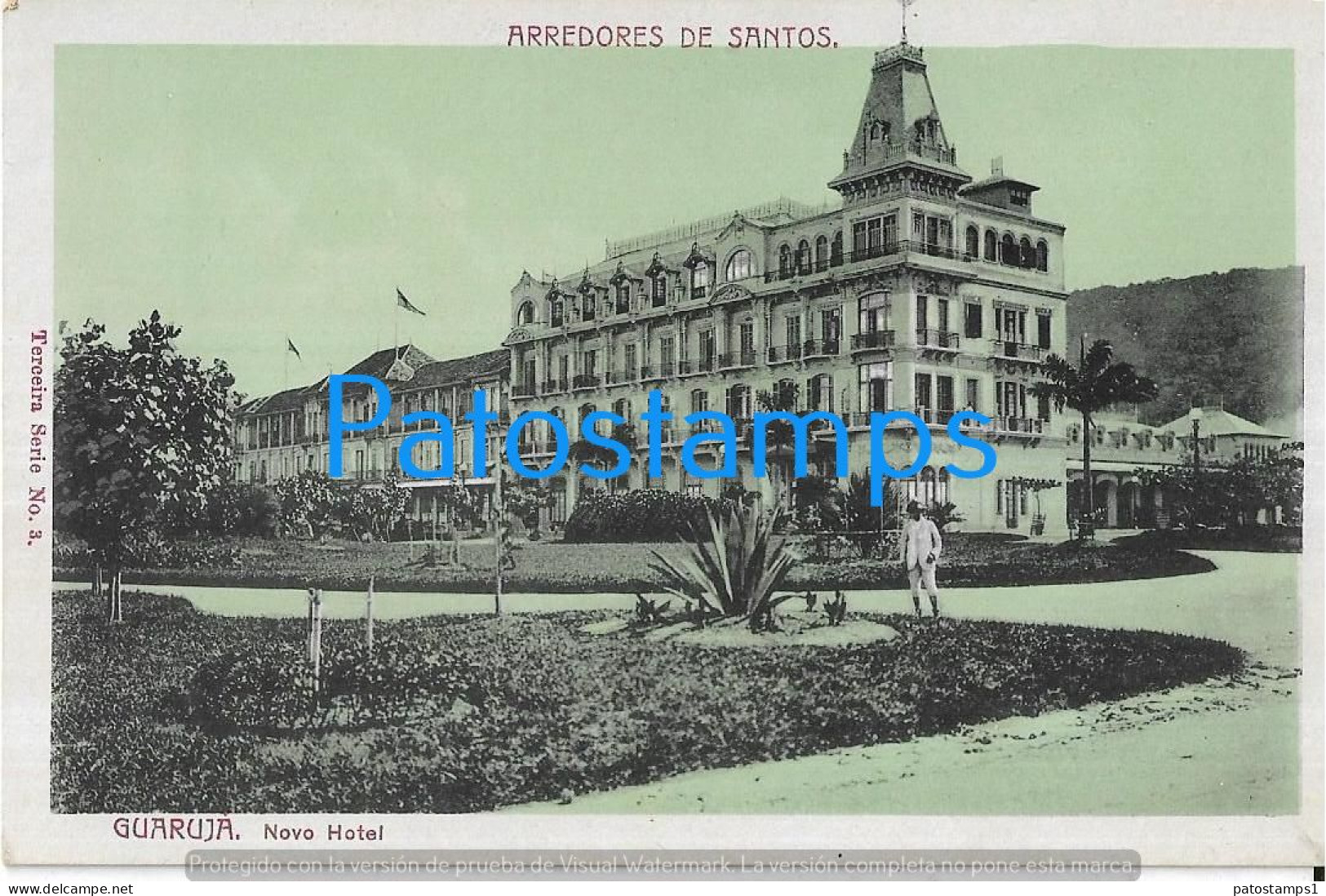 227668 BRAZIL BRASIL SANTOS GUARUJA NEW HOTEL POSTAL POSTCARD - Otros