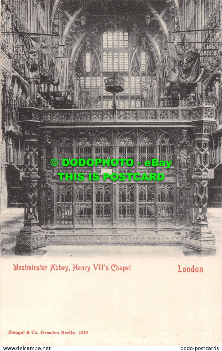 R495226 London. Westminster Abbey. Henry VII Chapel. Stengel - Other & Unclassified