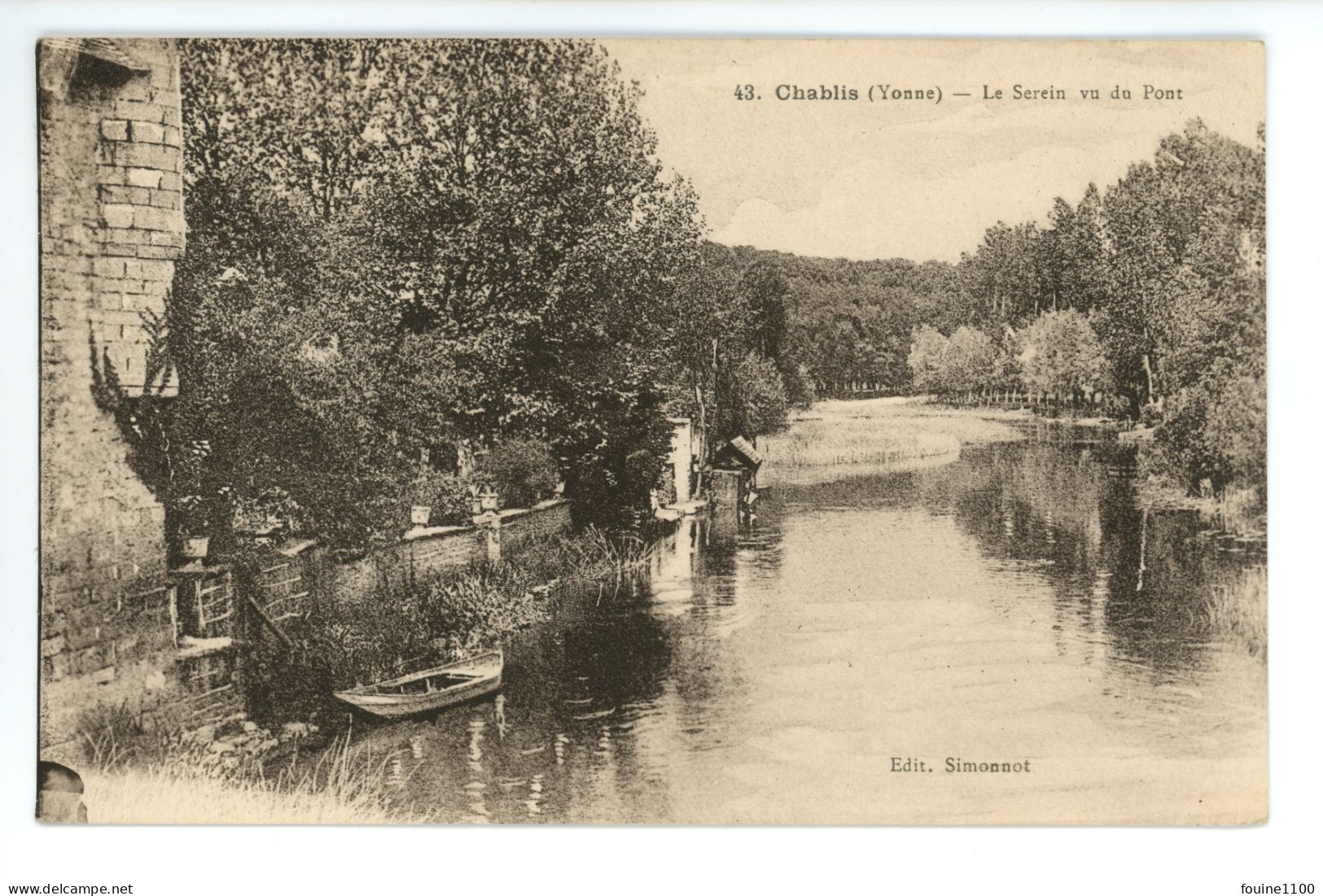 CHABLIS Le Serein Vu Du Pont - Chablis