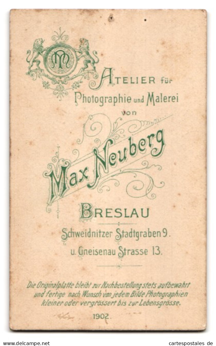 Fotografie Max Neuberg, Breslau, Schweidnitzer Stadtgraben 9, Süsses Kleinkind Im Kleid Sitzt Auf Fell  - Personas Anónimos