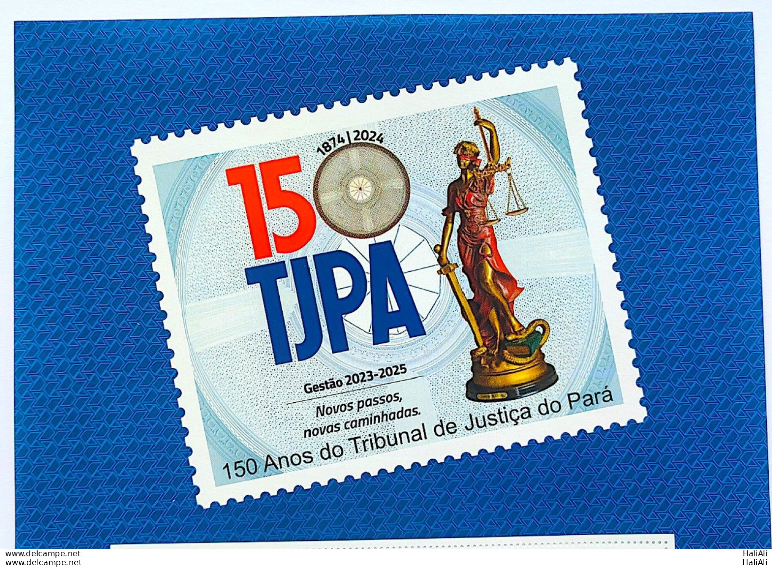 Vignette SI 09 Brazil Institutional Stamp Court Of Justice For Law Righnts Para Belem 2023 - Sellos Personalizados