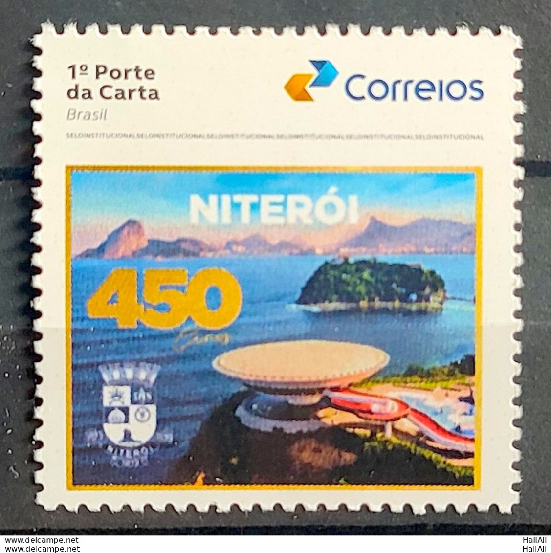 SI 13 Brazil Institutional Stamp  Niteroi Coat Of Arms Architecture Oscar Niemeyer 2023 - Personalisiert