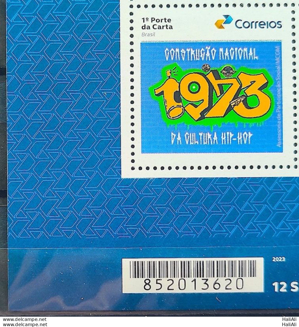 SI 10 Brazil Institutional Stamp Hip Hop Culture Art Music Painting Basketball 2023 Barcode - Gepersonaliseerde Postzegels