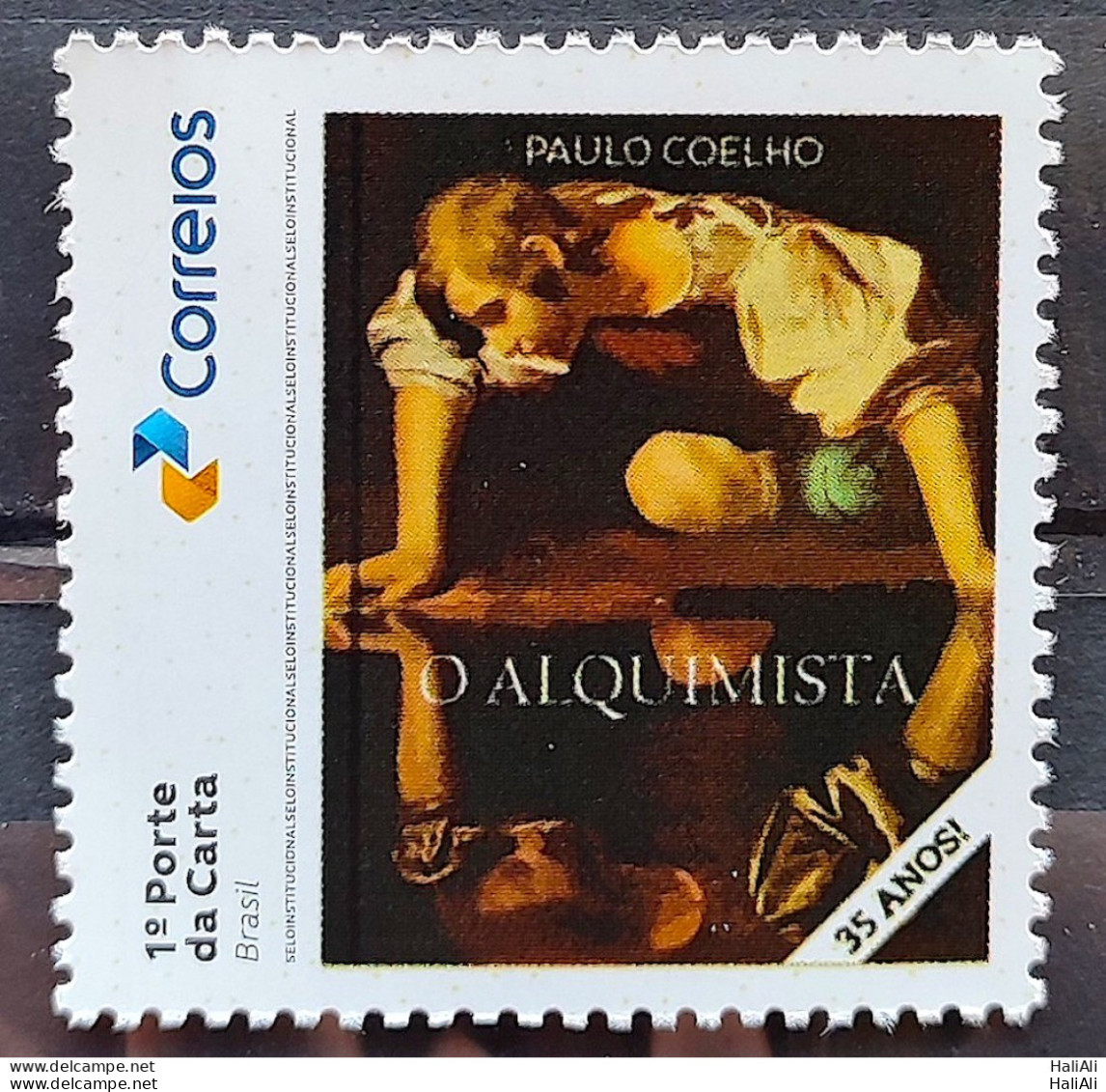 SI 05 Brazil Institutional Stamp Alchemist Paulo Coelho Literature 2023 - Sellos Personalizados