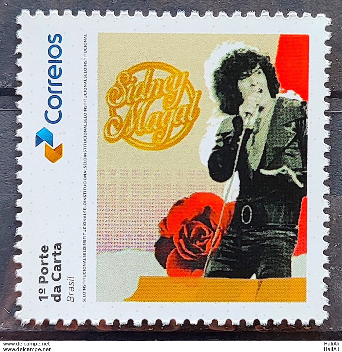 SI 01 Brazil Institutional Stamp Sidney Magal Music 2023 - Personalized Stamps