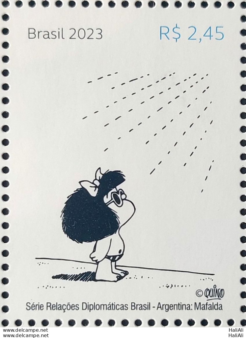 C 4121 Brazil Stamp Diplomatic Relations Argentina Mafalda Sunglasses 2023 - Ungebraucht