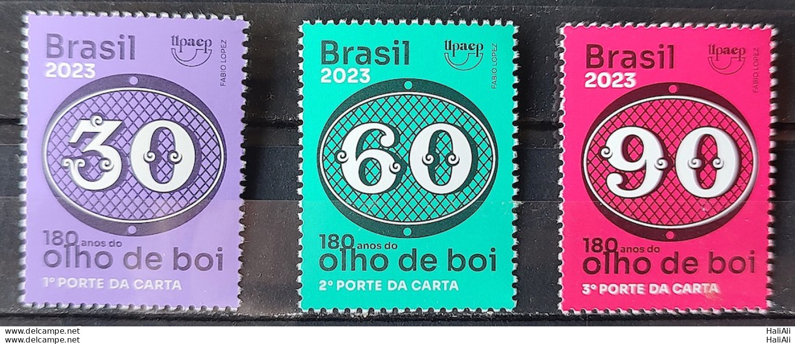 C 4108 Brazil Stamp 180 Years Bulls Eye Complete Serie 2023 - Nuovi