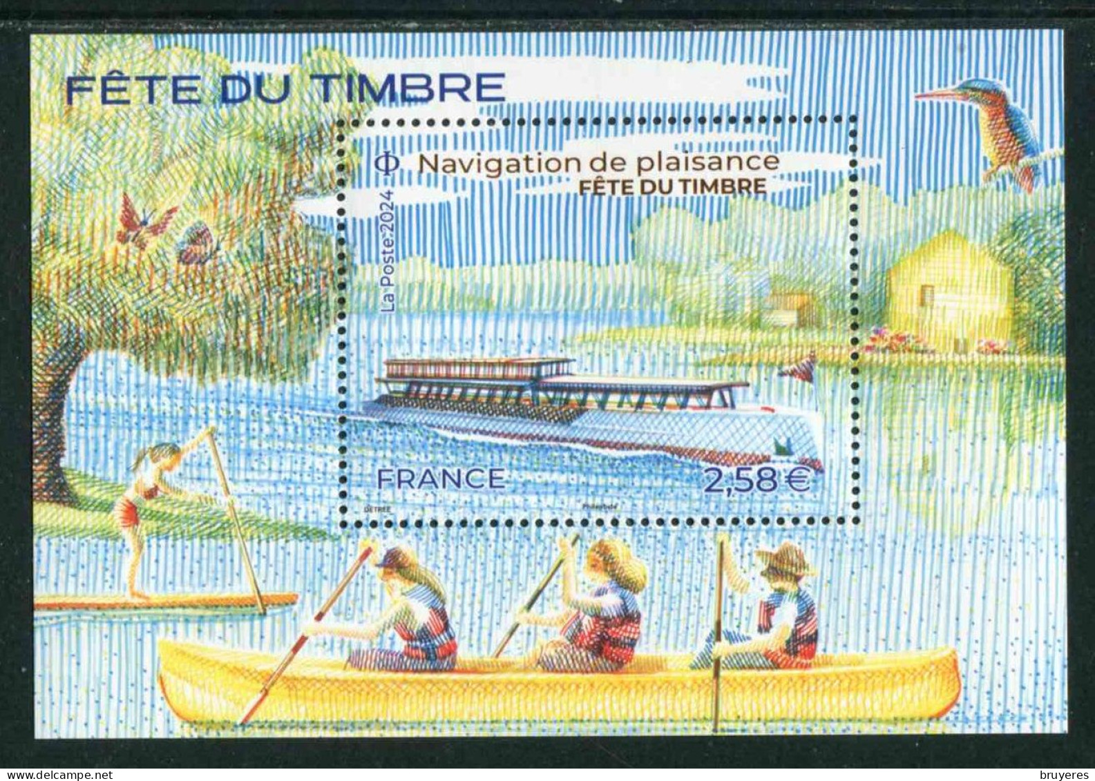 BLOC-FEUILLET** De 2024 Gommé "FÊTE DU TIMBRE 2024 - VOYAGE AU FIL DE L'EAU" - Mint/Hinged