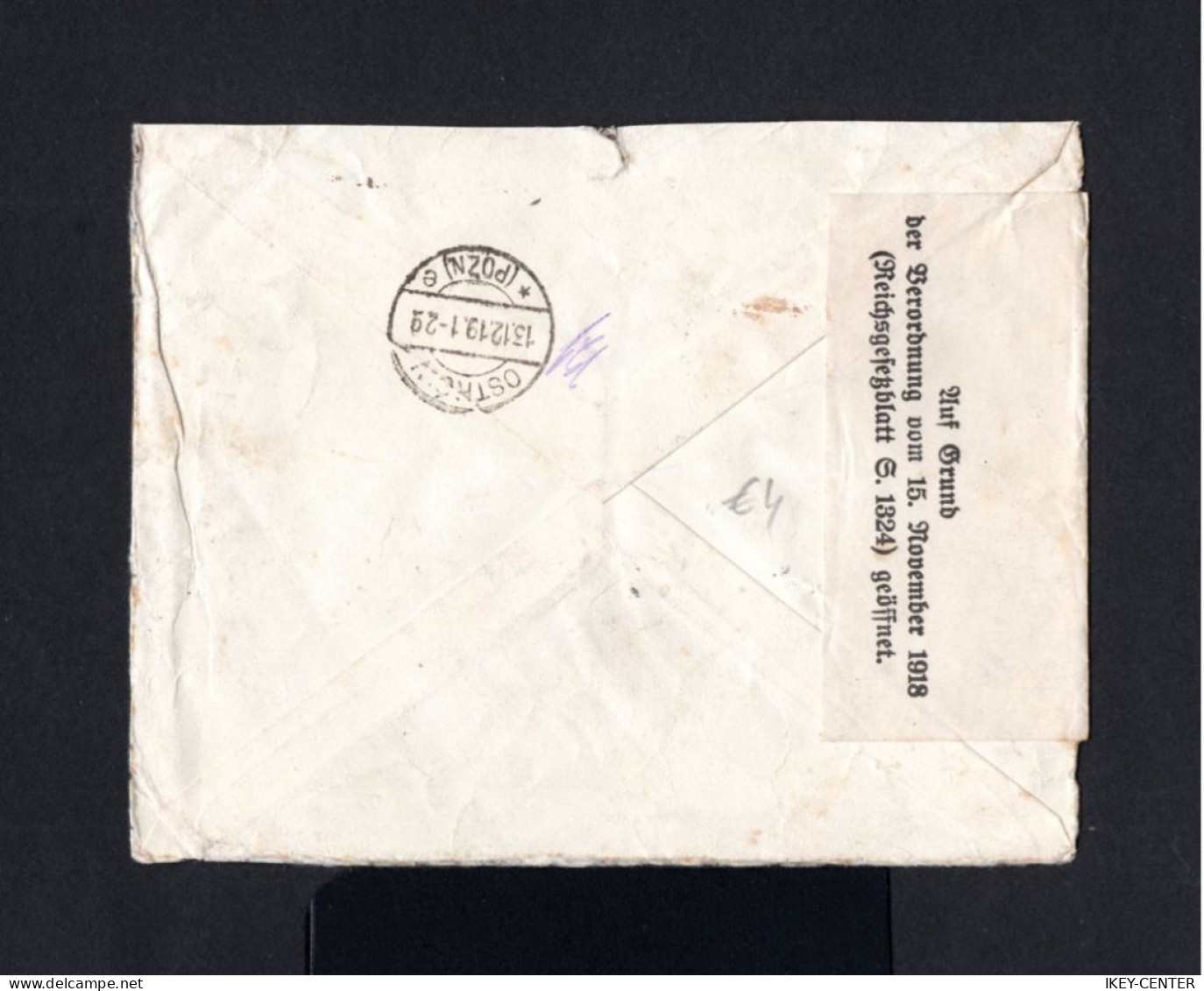 K770-GERMAN EMPIRE-BAYERN.REGISTERED COVER MARKI OBERDORF To POLAND.1919.DEUTSCHES REICH.Enveloppe RECOMMANDEE - Briefe U. Dokumente