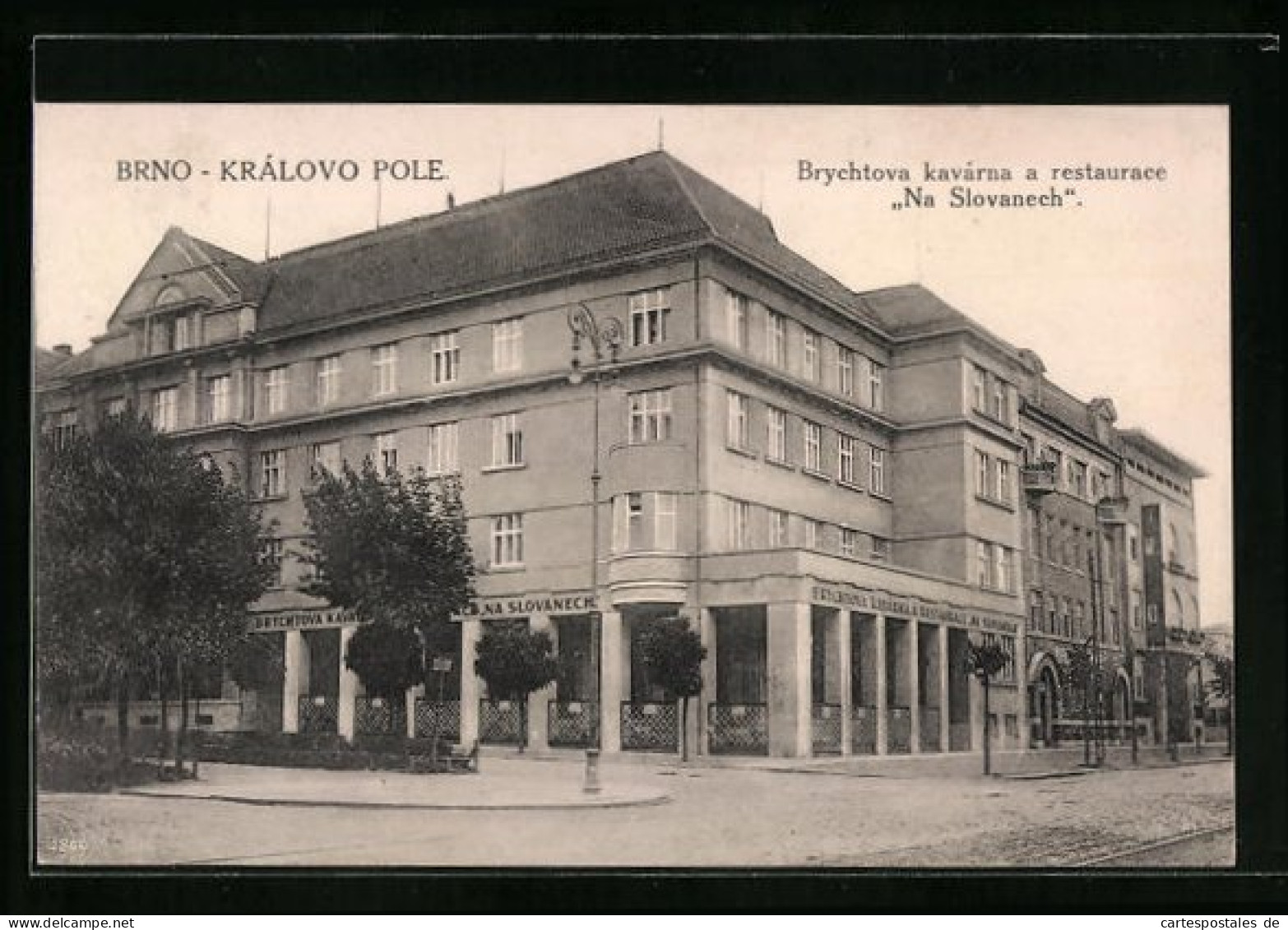 AK Brünn / Brno-Královo Pole, Brychtova Kavárna A Restaurace Na Slovanech  - Tschechische Republik