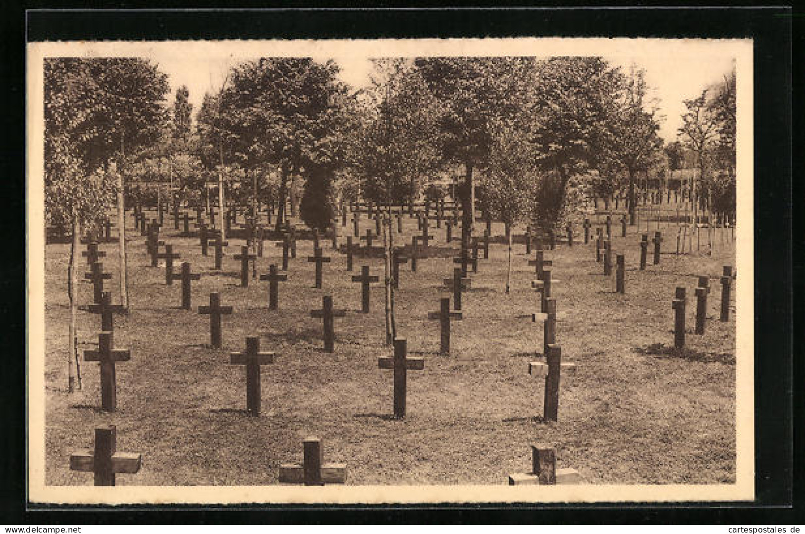 AK Staden, Deutscher Kriegerfriedhof, Kriegsgräber  - Weltkrieg 1914-18