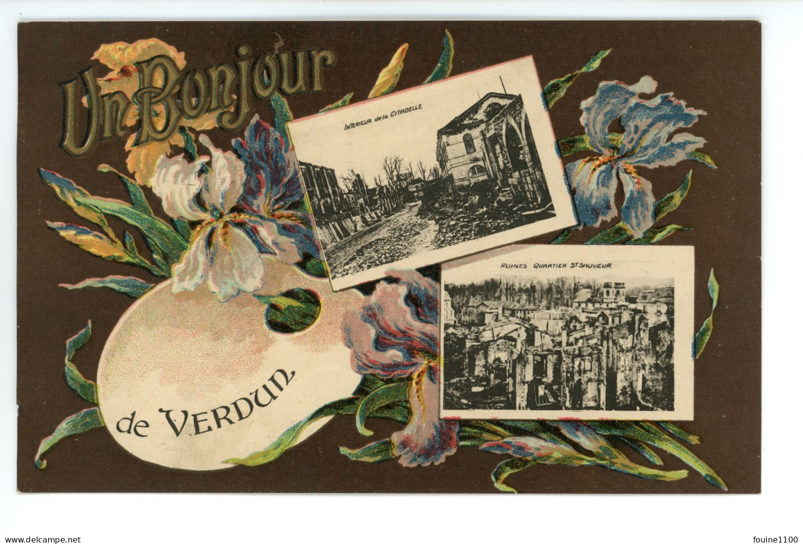 Un Bonjour De VERDUN ( Palette De Couleurs / Fleurs ) - Verdun