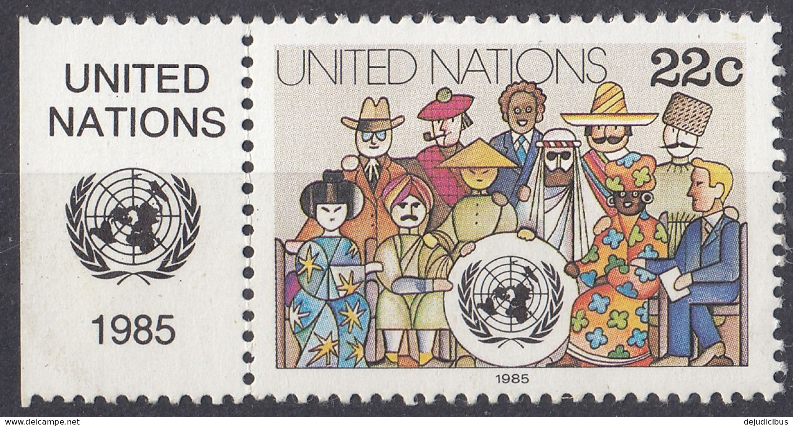 NAZIONI UNITE - UNITED NATIONS - 1985 - Emissione Da 22 Cent., Nuovo MNH Con Margine Di Foglio. - Nuevos