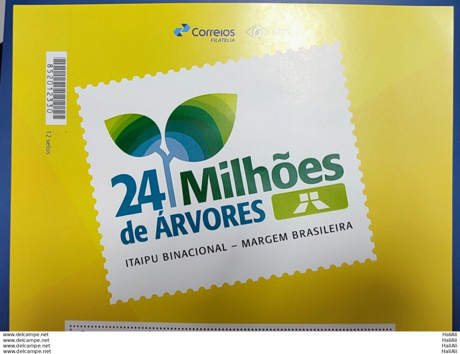 PB 198 Brazil Personalized Stamp Itaipu Binacional 24 Million Trees 2022 Vignette - Gepersonaliseerde Postzegels