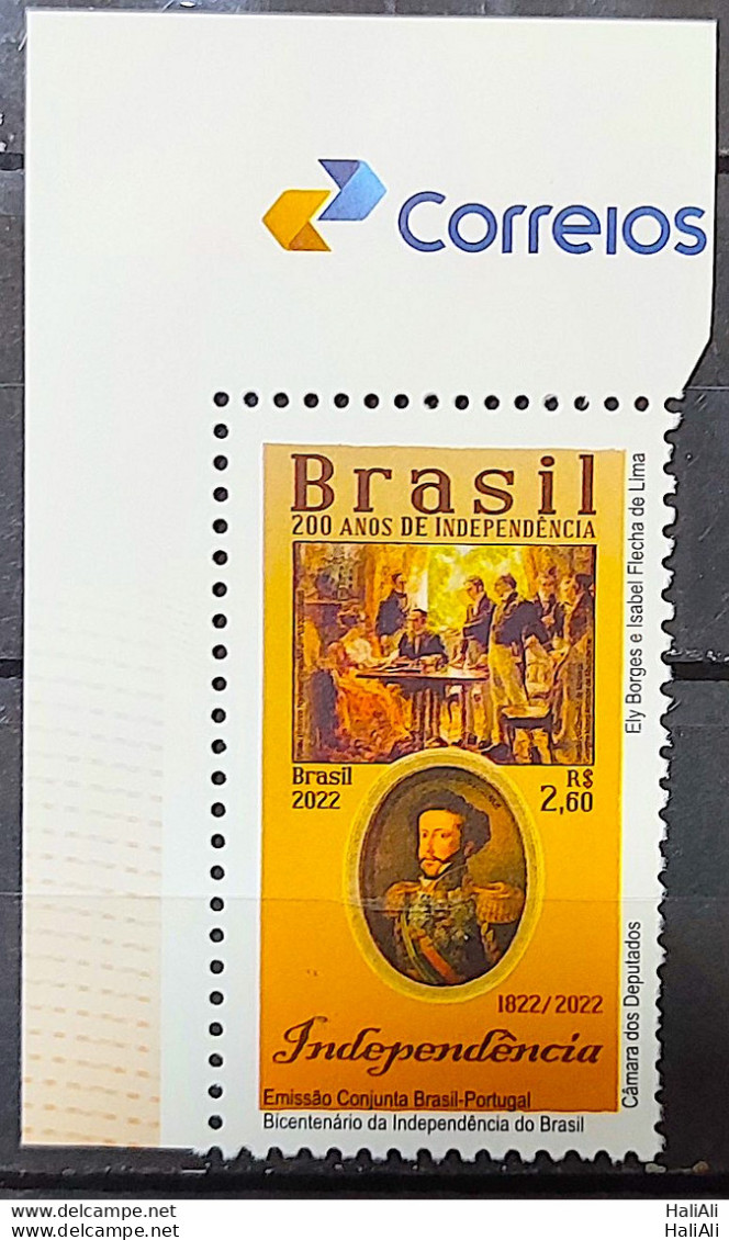 C 4057 Brazil Stamp 200 Years Da Independence Dom Pedro Portugal 2022 Vignette Correios - Ungebraucht