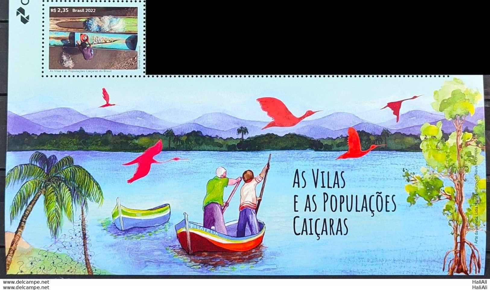 C 4058 Brazil Stamp The Village And Caicaras Populations Ship Fishing 2022 With Vignette - Ungebraucht