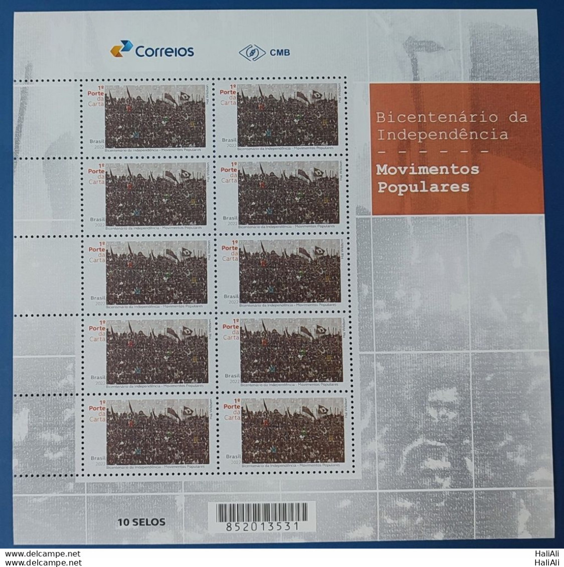 C 4056 Brazil Stamp Bicentenary Of Indenpendence Popular Movements 2022 Sheet - Unused Stamps