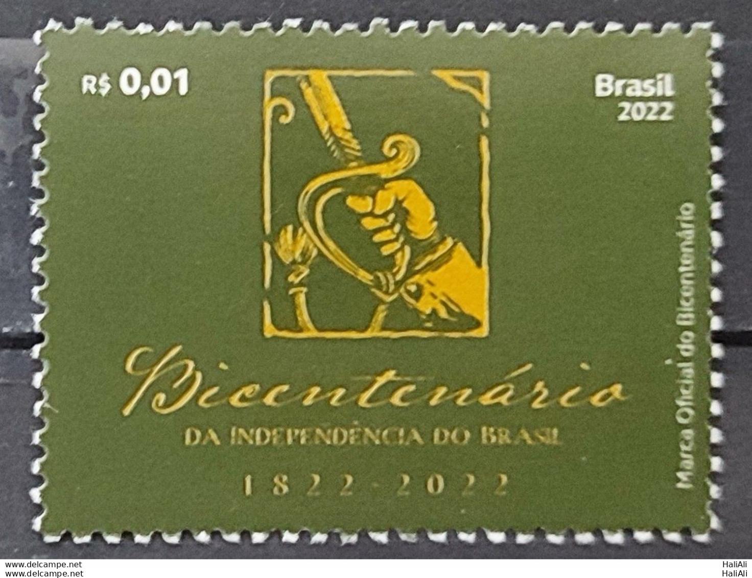 C 4055 Brazil Stamp Bicentennial Of Independence Official Brand Sword Portugal 2022 - Ongebruikt