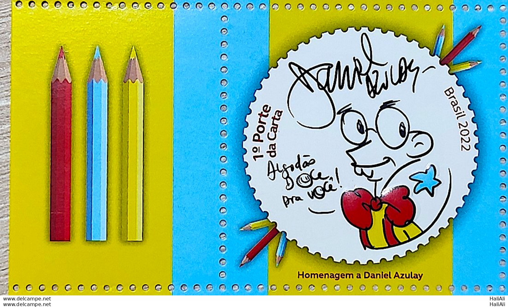 C 4053 Brazil Stamp Daniel Azulay Education Childish 2022 Vignette Pencil Esq - Ungebraucht