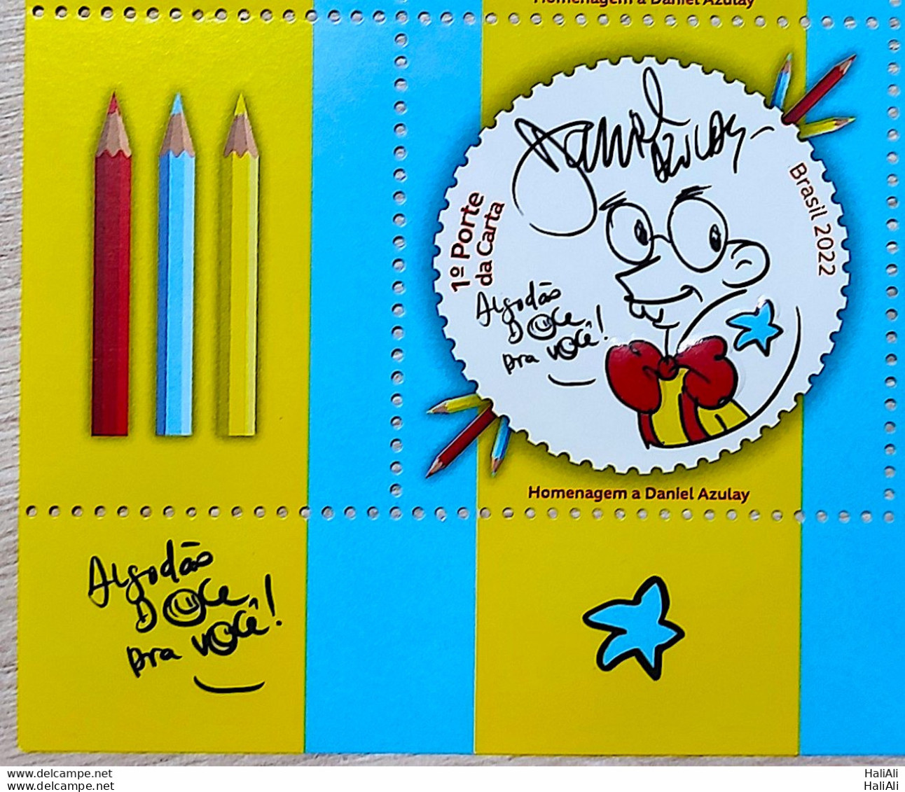 C 4052 Brazil Stamp Daniel Azulay Education Childish 2022 Vignette Inf Esq - Ungebraucht