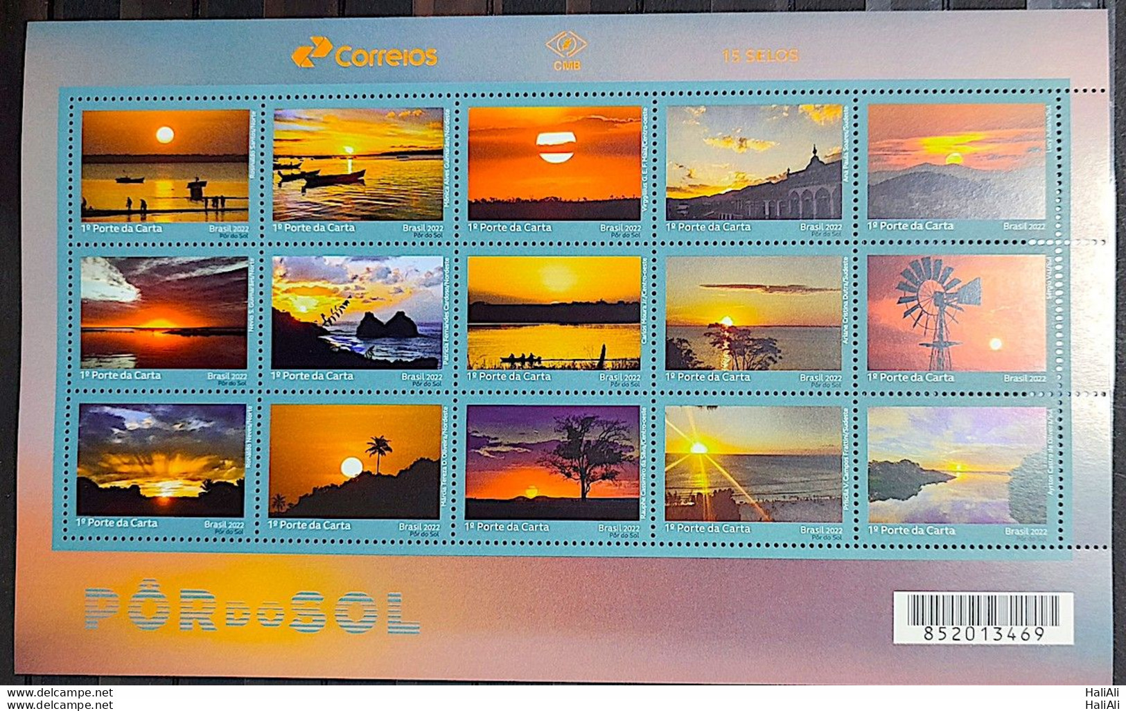 C 4037 Brazil Stamp The Sunset 2022 Sheet - Unused Stamps