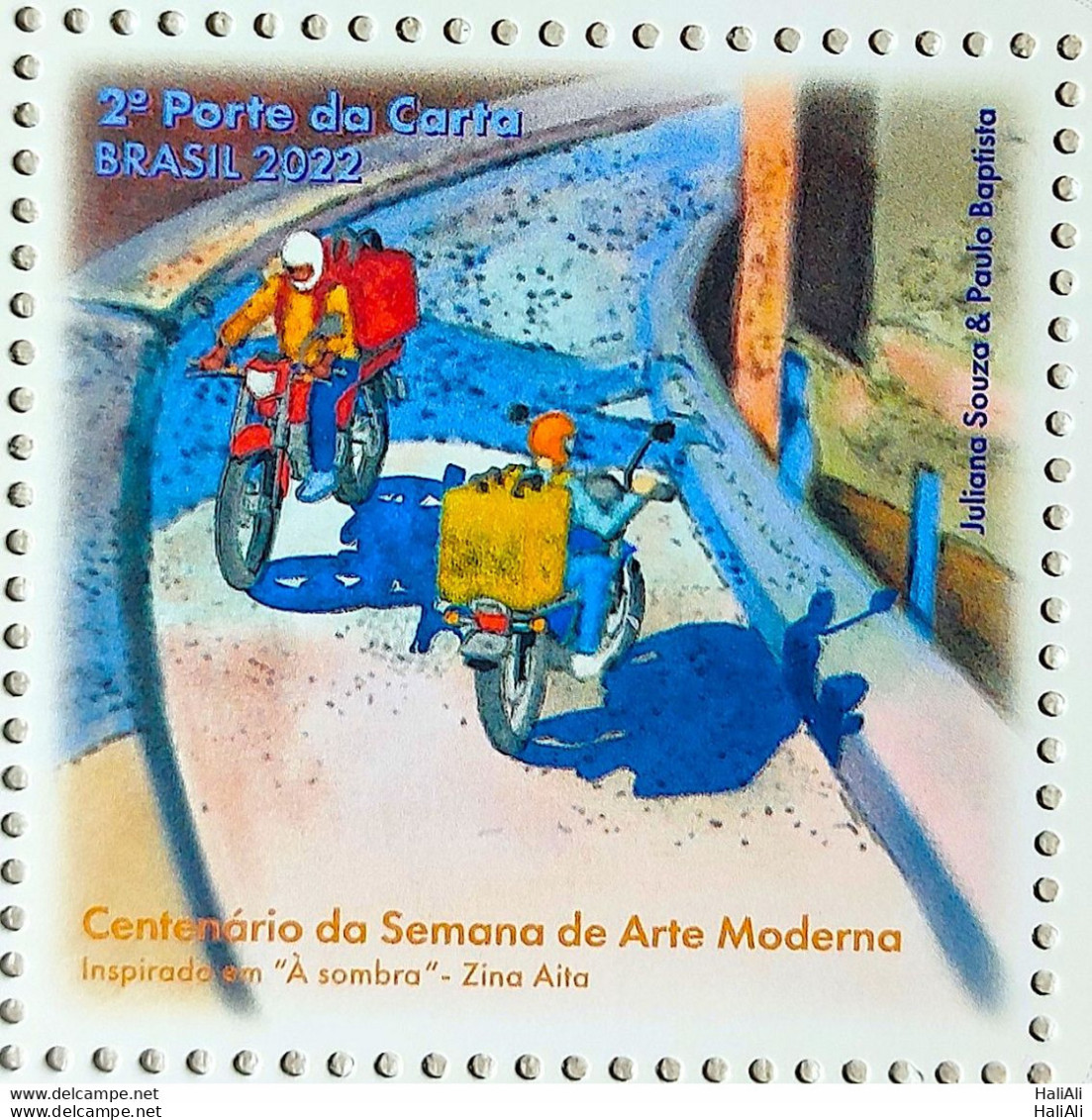 C 4035 Brazil Stamp Modern Art Week Centenary Literature Motorcycle 2022 - Ungebraucht