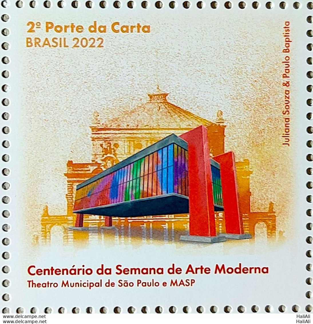 C 4034 Brazil Stamp Modern Art Week Centenary Literature Museum Theater 2022 - Ongebruikt