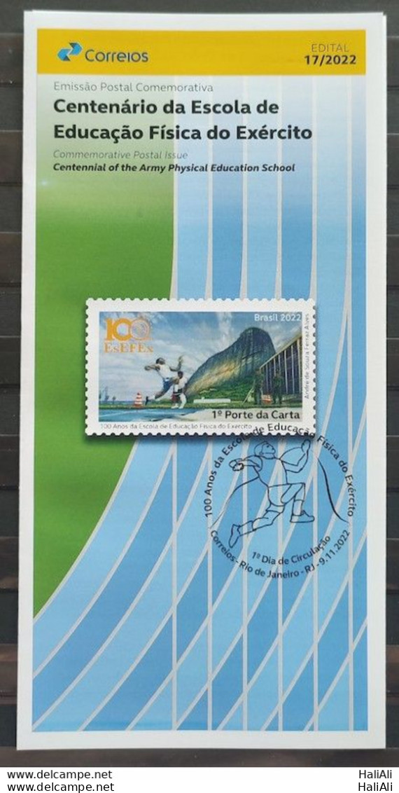 Brochure Brazil Edital 2022 17 Centennial Of The Army Phisical Education School Military Athletism Without Stamp - Storia Postale