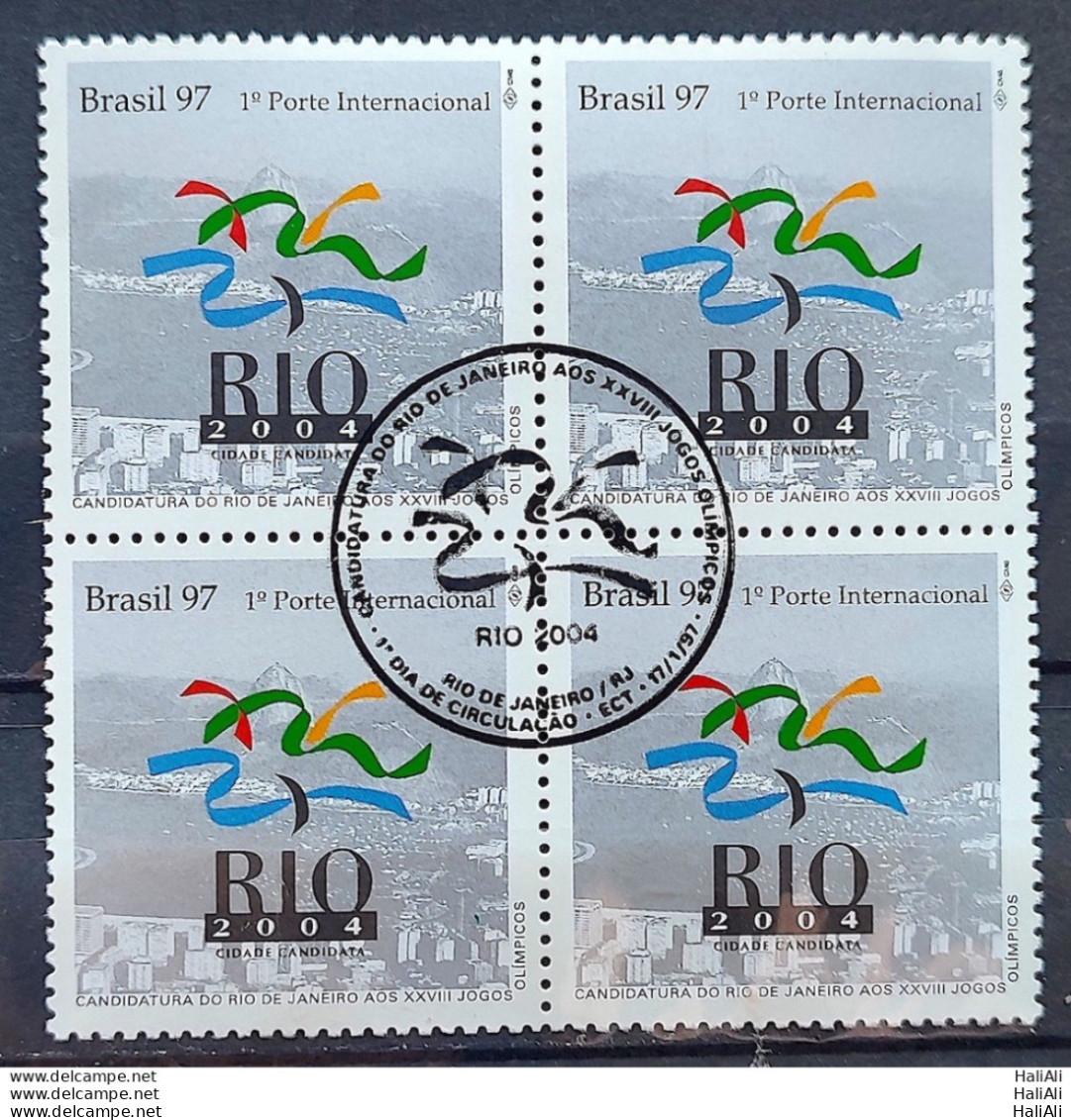 C 2022 Brazil Stamp Rio De Janeiro Olympic Games Candidacy 1997 Block Of 4 CBC RJ - Ongebruikt