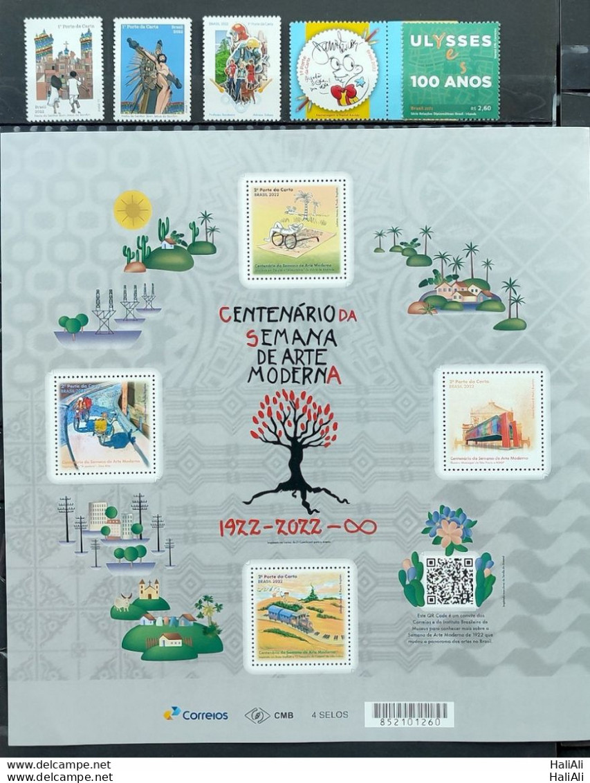Brazil Collection Stamp Yearpack 2022 Mint - Full Years