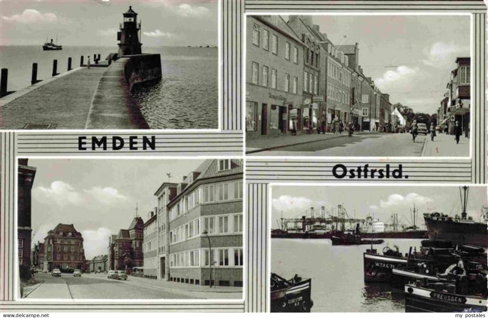 73972639 EMDEN__Ostfriesland Mole Leuchtturm Stadtzentrum Hafen - Sonstige & Ohne Zuordnung