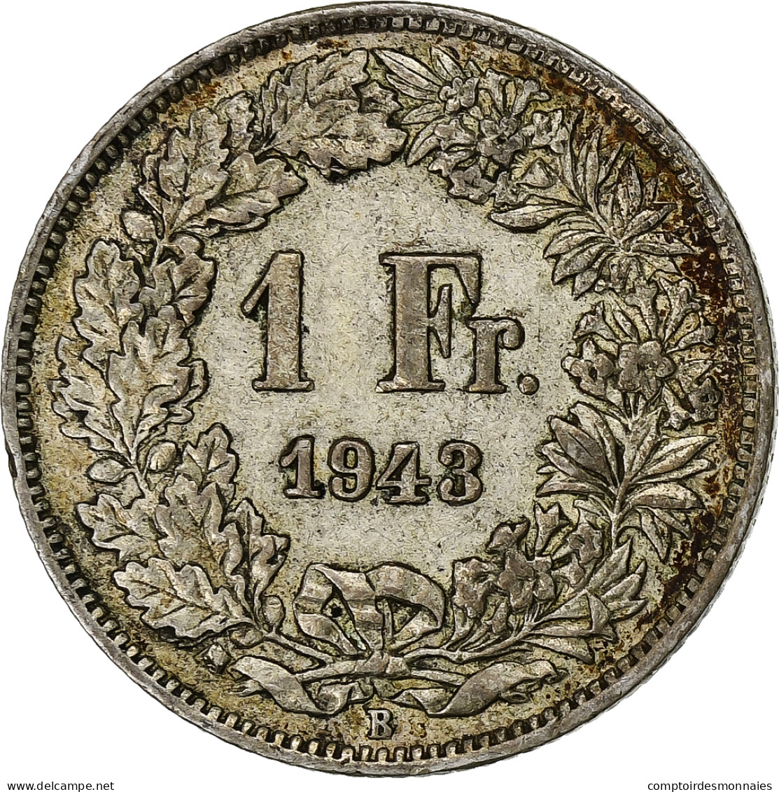 Monnaie, Suisse, Franc, 1943, Bern, TTB, Argent, KM:24 - Other & Unclassified