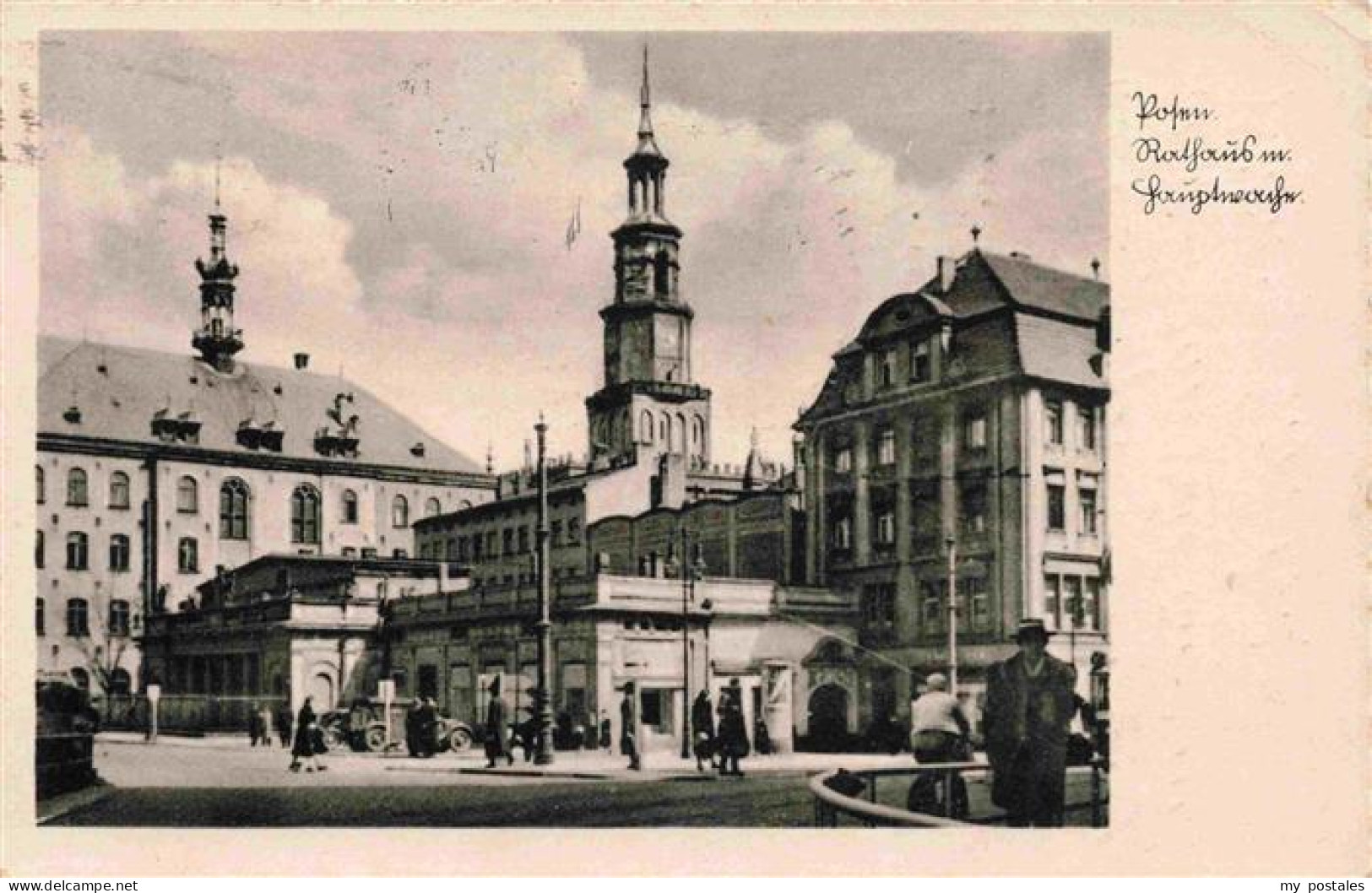 73972631 Posen__POZNAN_PL Rathaus Mit Hauptwache - Pologne