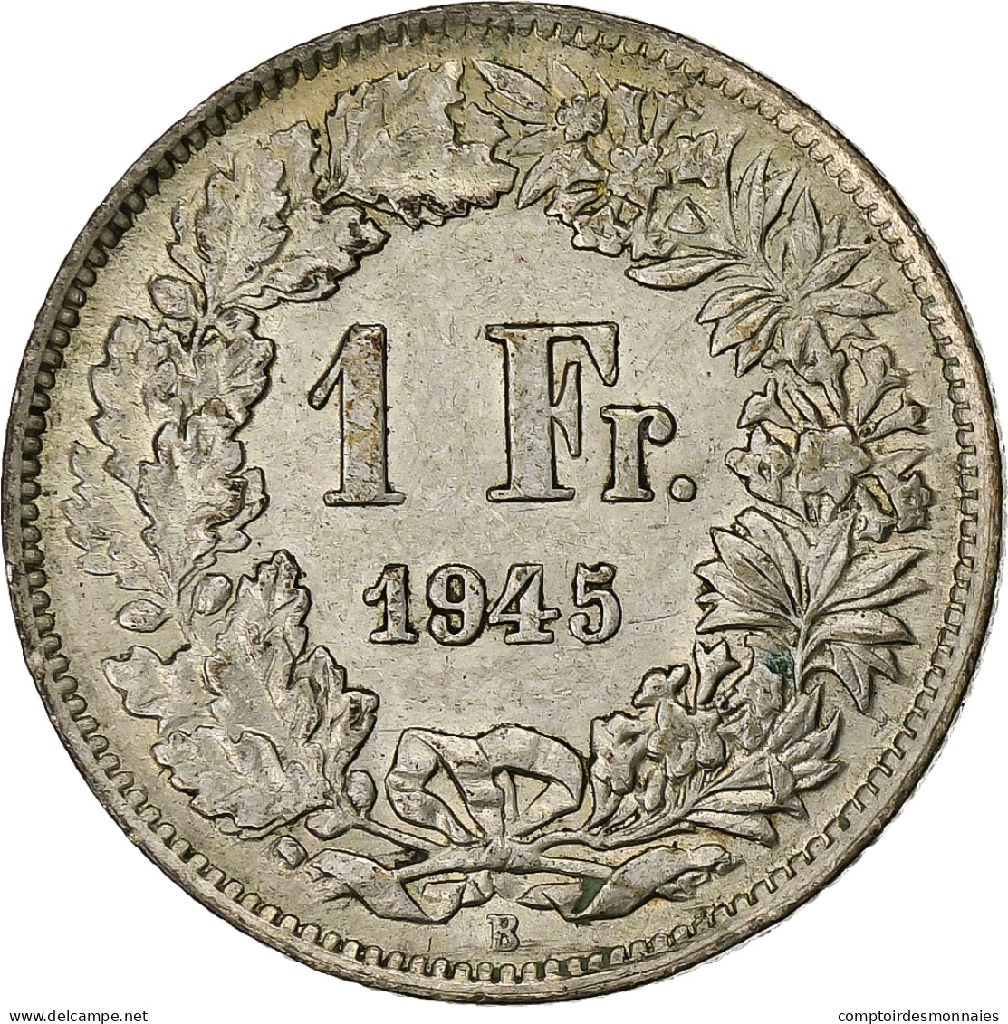 Suisse, Franc, 1945, Bern, Argent, TTB+, KM:24 - Altri & Non Classificati