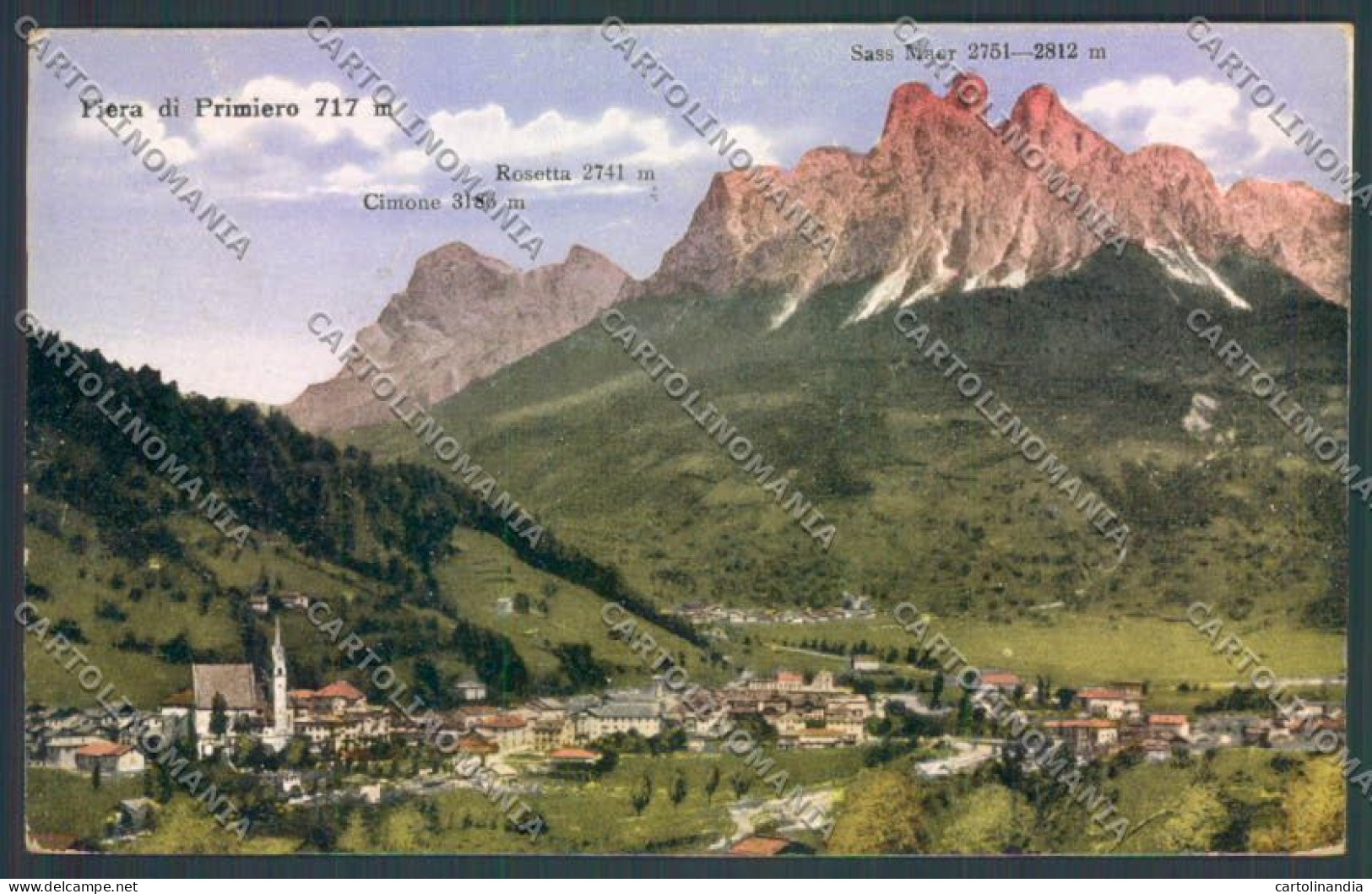 Trento Fiera Di Primiero Cartolina ZB1160 - Trento