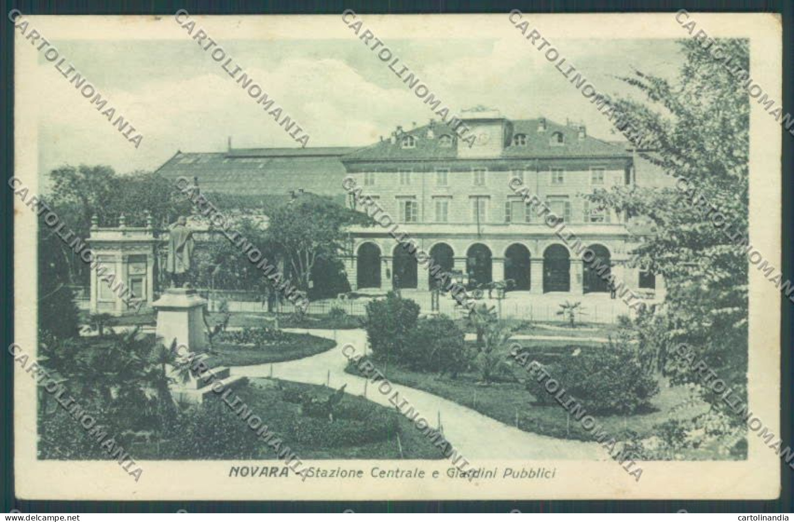 Novara Città Stazione PIEGA Cartolina ZB1259 - Novara