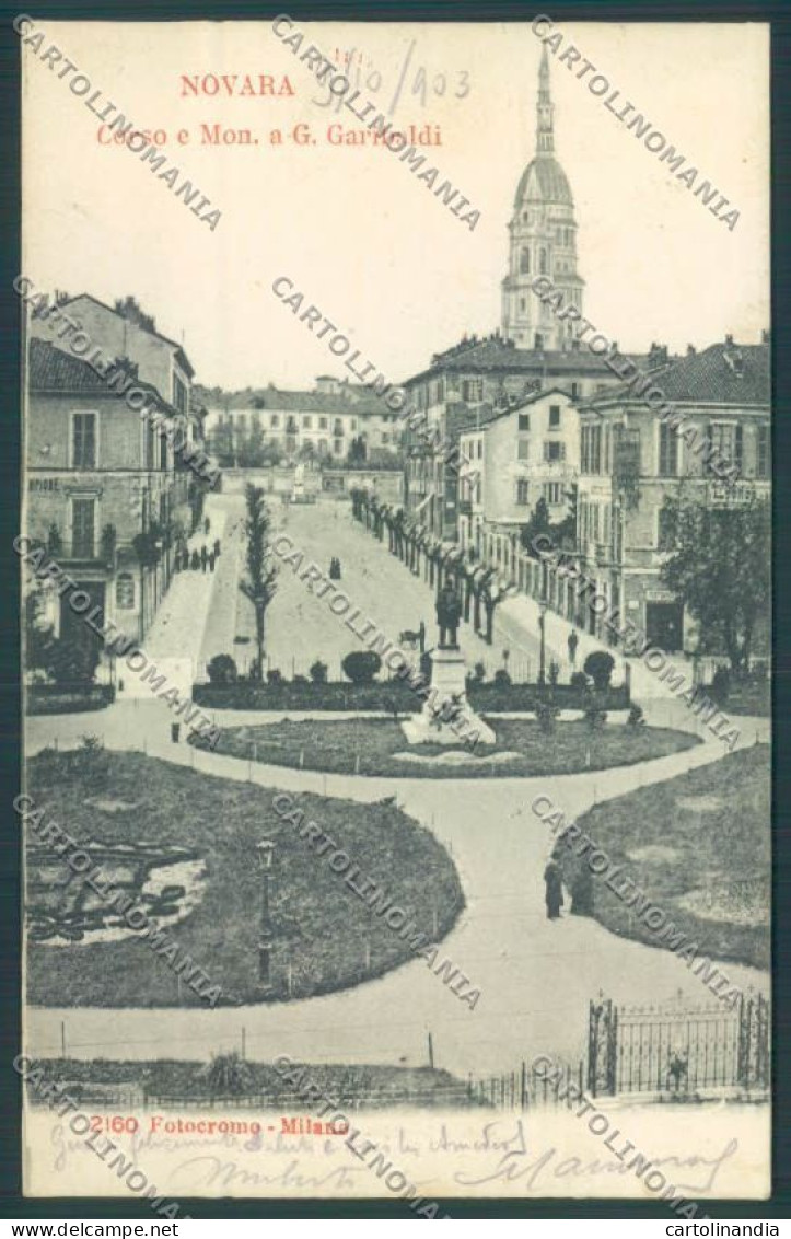 Novara Città PIEGHINA Cartolina ZB1279 - Novara