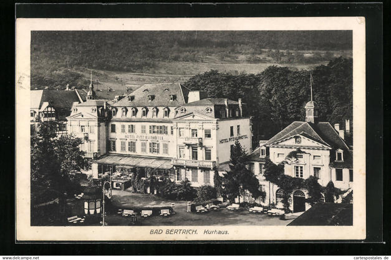 AK Bad Bertrich, Hotel Pitz Kurhotel Aus Der Vogelschau  - Bad Bertrich