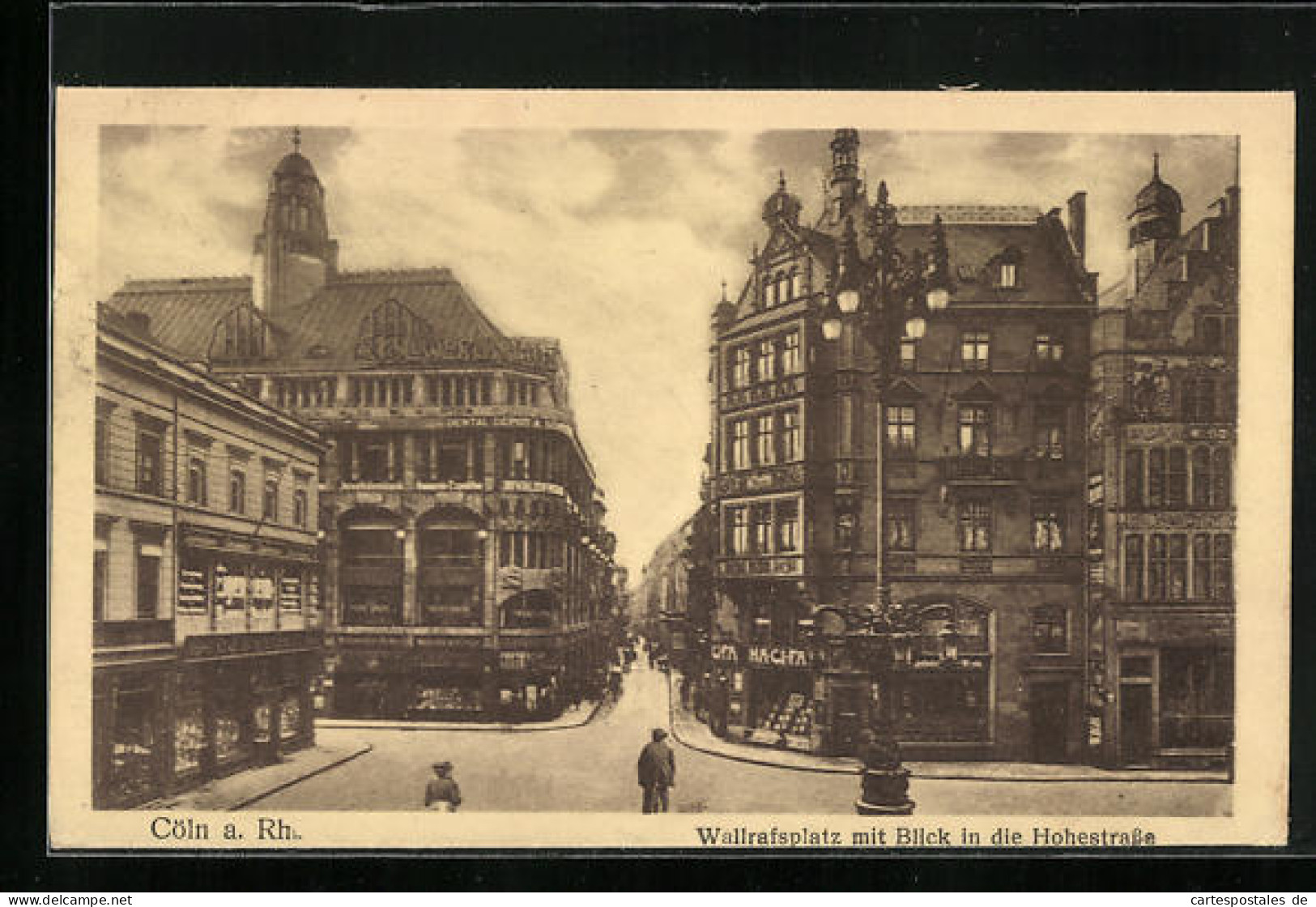 AK Cöln A. Rhein, Wallrafsplatz Mit Blick In Die Hohestrasse  - Koeln