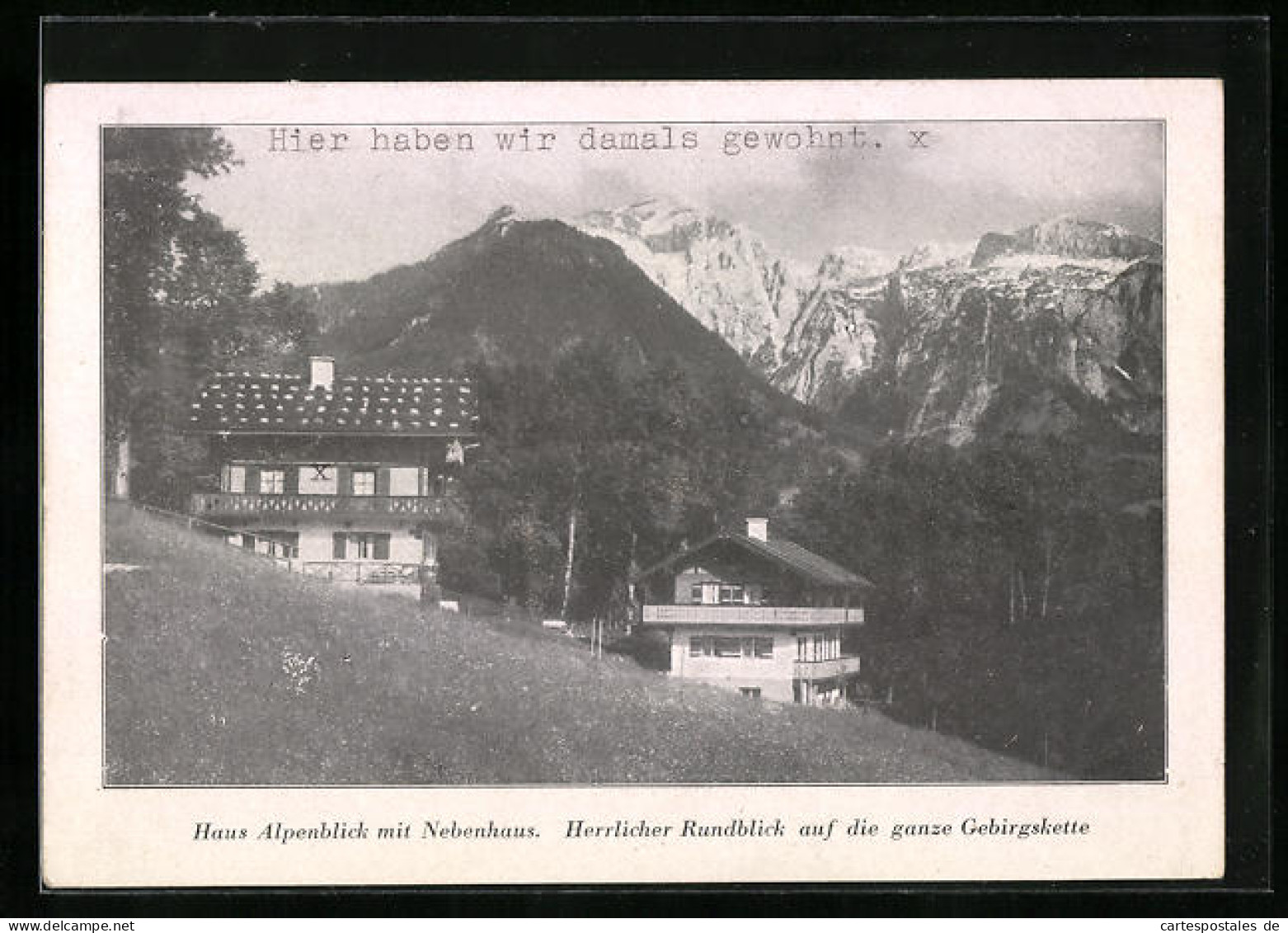 AK Berchtesgaden, Villenviertel Stangass Mit Haus Alpenblick  - Berchtesgaden