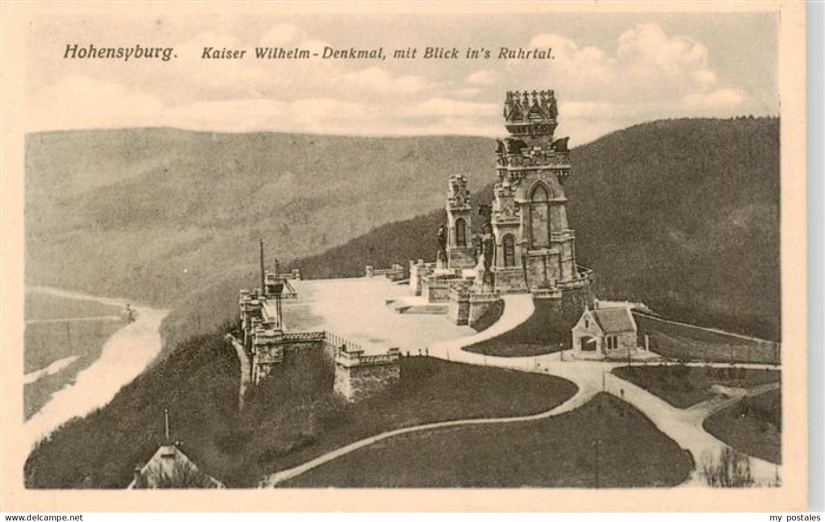 73899465 Hohensyburg Dortmund Kaiser Wilhelm Denkmal Mit Blick Ins Ruhrtal  - Dortmund