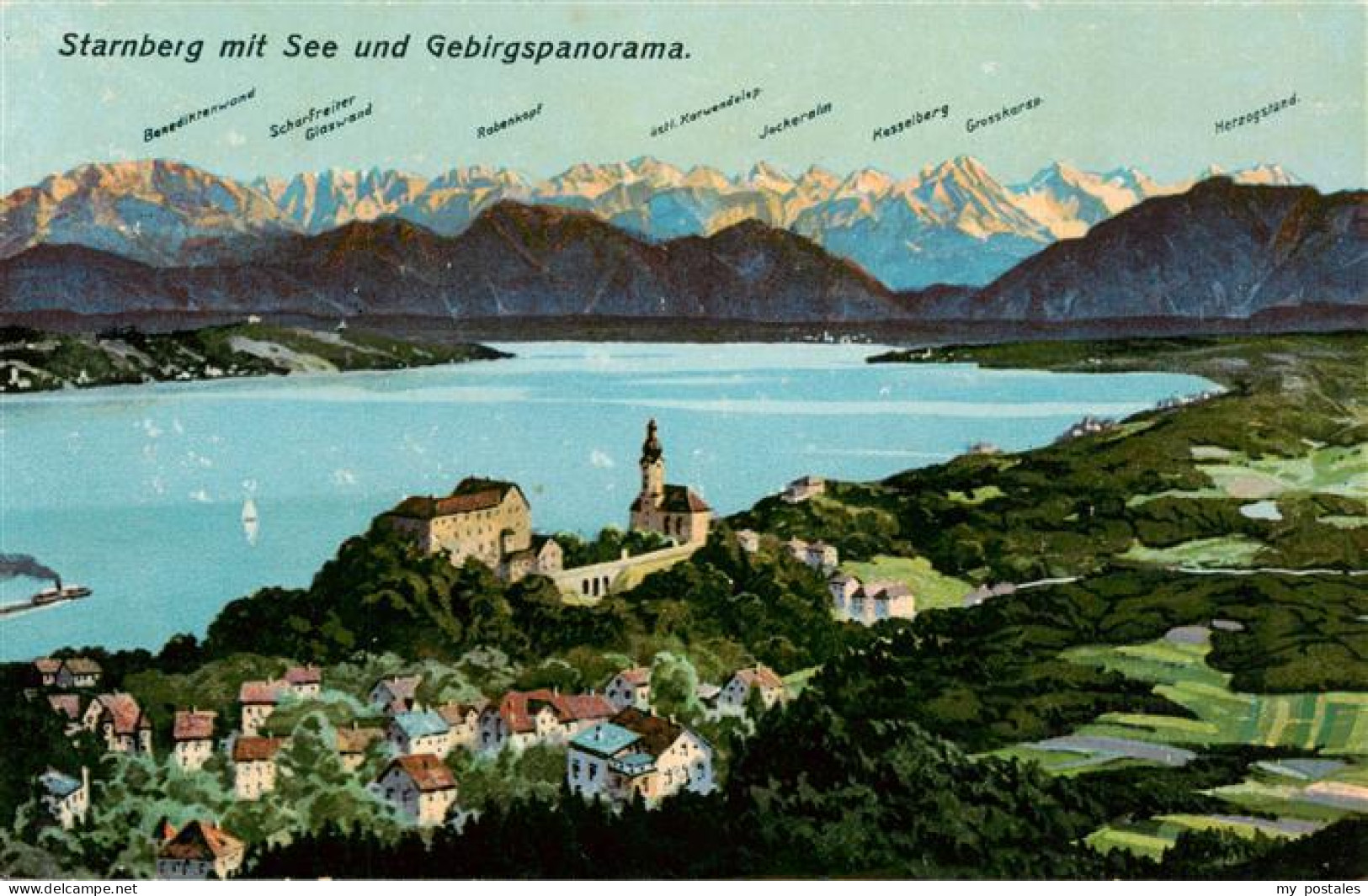 73899424 Starnberg Starnbergersee Mit Gebirgspanorama  - Starnberg