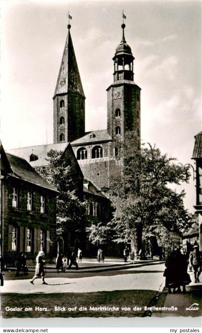 73899368 Goslar Blick Auf Die Marktkirche Von Der Breitenstrasse Goslar - Goslar