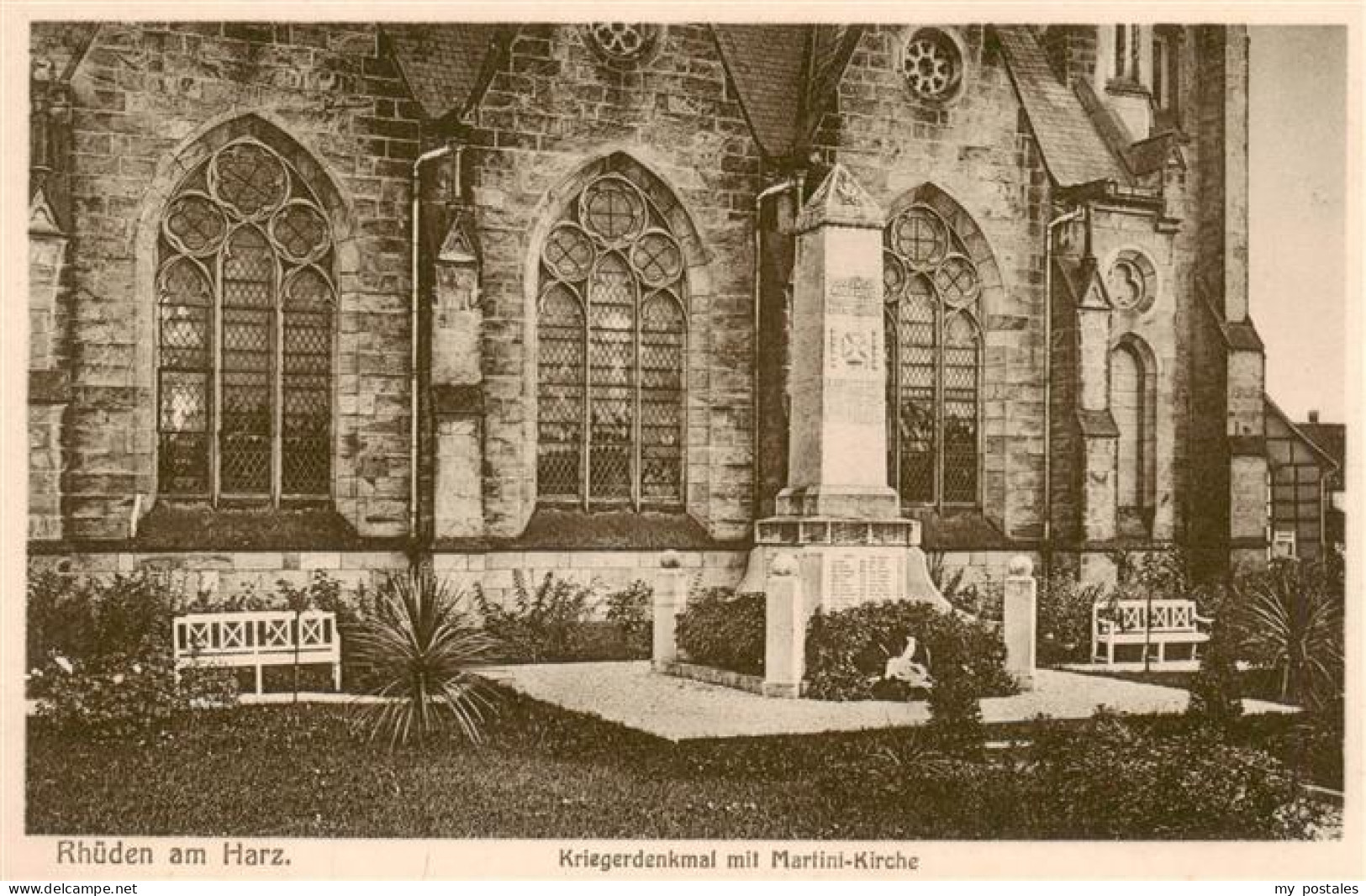 73899329 Rhueden Kriegerdenkmal Mit Martini Kirche Rhueden - Seesen